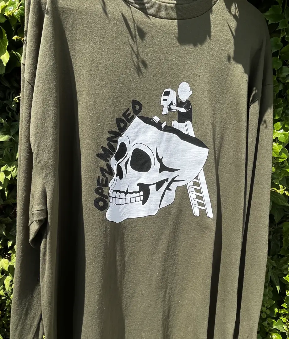 A long shot of customized funny t-shirt